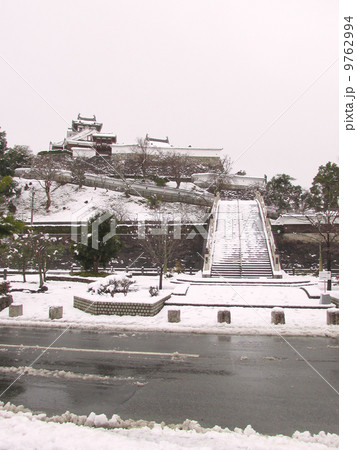 福知山城の冬景色 9762994