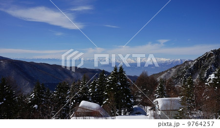 信州山田牧場温泉からの景観 9764257