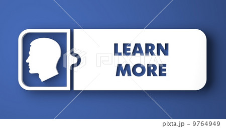 Learn More Concept on Blue in Flat Design Style. Learn More Concept on Blue in Flat Design Style. 9764949