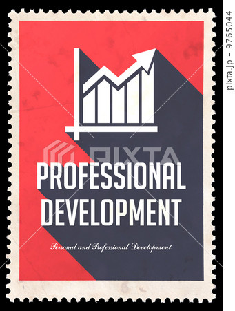 Professional Development on Red in Flat Design. 9765044