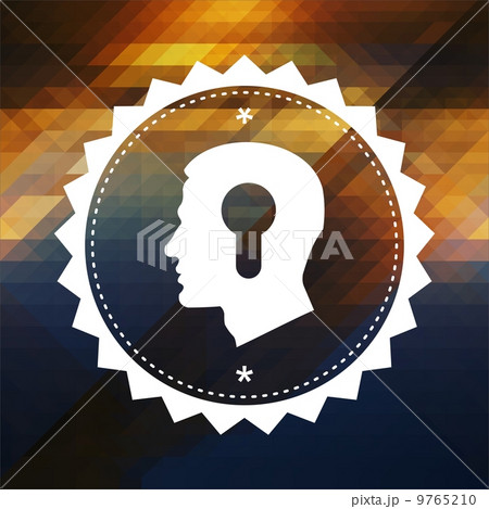 Psychological Concept on Triangle Background. 9765210