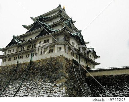 雪の名古屋城 雪の名古屋城 9765293
