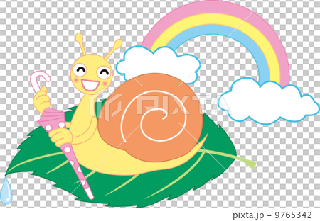 梅雨　梅雨明け　カタツムリ 9765342