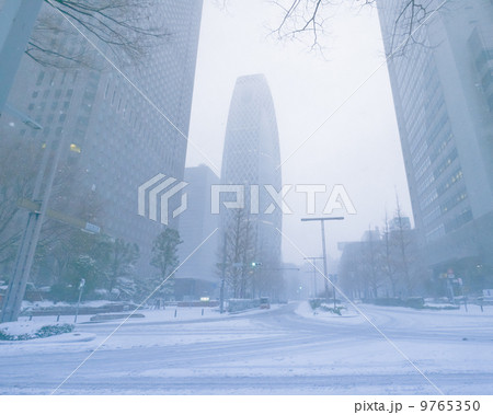 新宿　雪 9765350