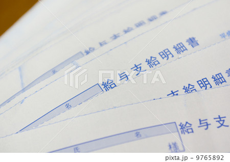 給与明細書 9765892