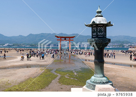 厳島神社 平舞台からの大鳥居 厳島神社 平舞台からの大鳥居 9765938