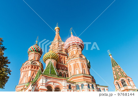 Famous st Vasily Blessed cathedral in Moscow Famous st Vasily Blessed cathedral in Moscow 9768144