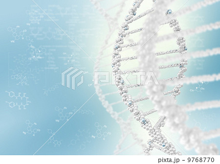 DNA helix against the colored background 9768770