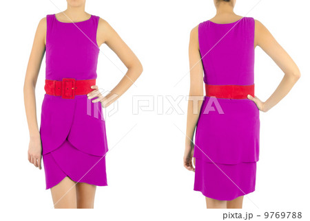 Set of woman dress on white Set of woman dress on white 9769788