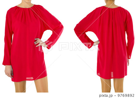 Woman dress composition on white 9769892