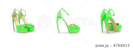 Woman shoes isolated on white Woman shoes isolated on white 9769915