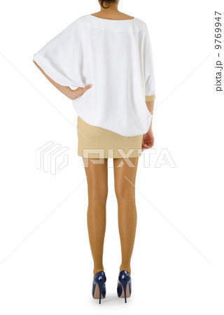 Woman in fashion dress concept on white Woman in fashion dress concept on white 9769947