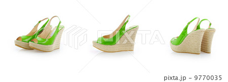 Woman shoes isolated on white 9770035