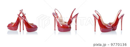 Woman shoes isolated on white 9770136