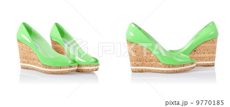 Woman shoes isolated on white 9770185