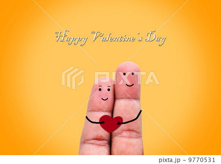 Happy couple in love with kiss and hugging 9770531