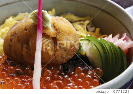 福島県小名浜名物うにの貝焼き丼 福島県小名浜名物うにの貝焼き丼 9771222