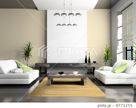 Home interior 3D rendering 9771255