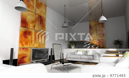 Home interior 3D rendering 9771465