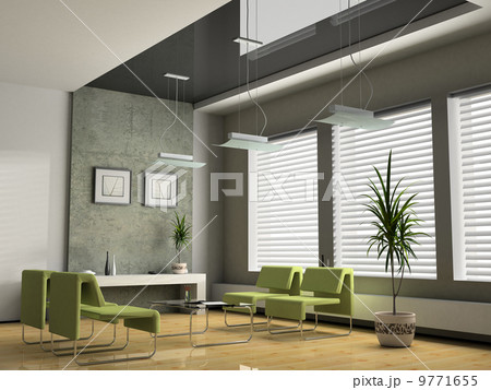 Interior office for negotiations 3D rendering 9771655