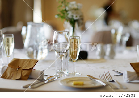 Table set for an event party 9772801