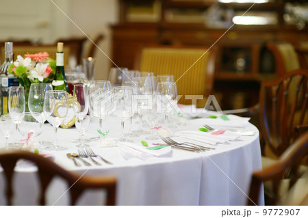 Table set for an event party 9772907
