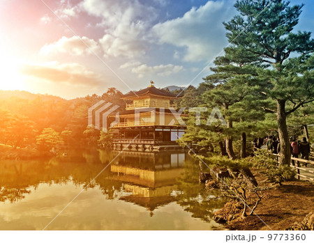 Famous Golden Pavilion Kinkaku-ji in Kyoto Japan Famous Golden Pavilion Kinkaku-ji in Kyoto Japan 9773360
