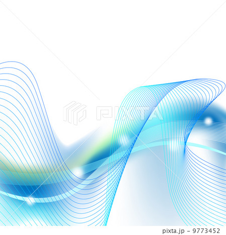背景 青のオーロラ風 のイラスト素材