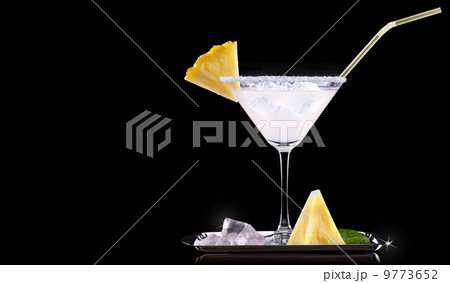glass of Pina Colada Cocktail glass of Pina Colada Cocktail 9773652