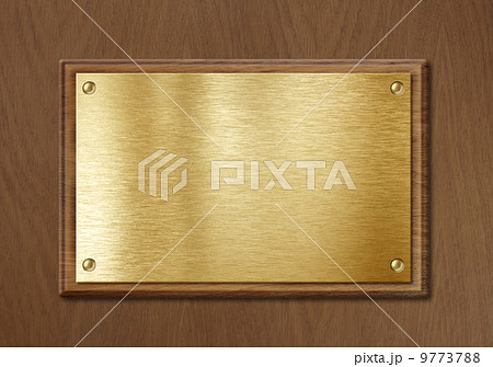 golden or brass plate for nameboard or diploma background in woo golden or brass plate for nameboard or diploma background in woo 9773788