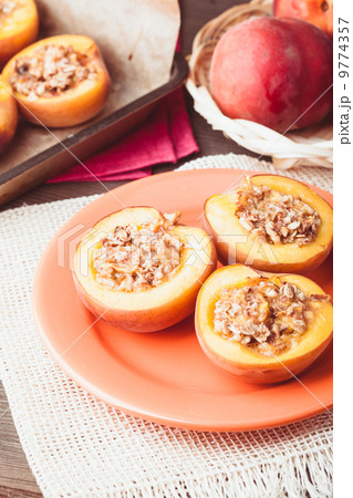 Stuffed Baked Peaches 9774357