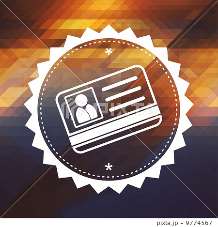 Identification Concept on Triangle Background. Identification Concept on Triangle Background. 9774567