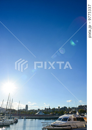 バルセロナのヨットハーバー スペインの風景写真素材 バルセロナのヨットハーバー スペインの風景写真素材 9775337
