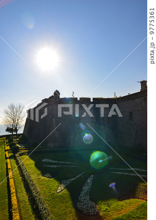 モンジュイック城の庭園　スペインの風景写真素材 9775361