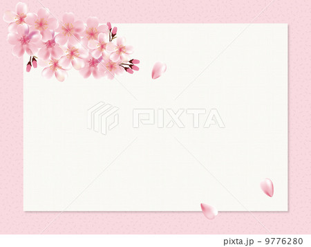 桜 背景のイラスト素材