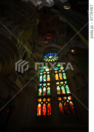 サグラダファミリア内部 スペインの風景写真素材 サグラダファミリア内部 スペインの風景写真素材 9776467