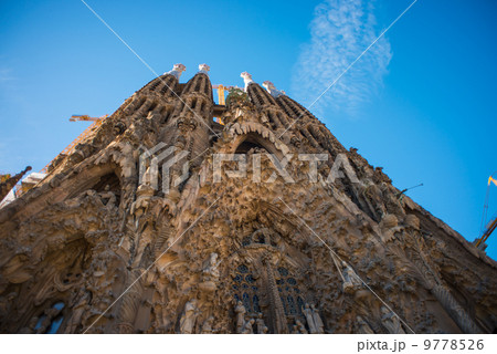 サグラダファミリア スペインの風景写真素材 サグラダファミリア スペインの風景写真素材 9778526