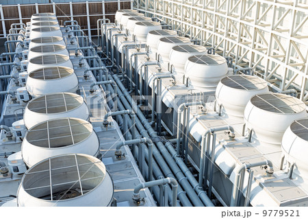 Air conditioning systems on roof top Air conditioning systems on roof top 9779521