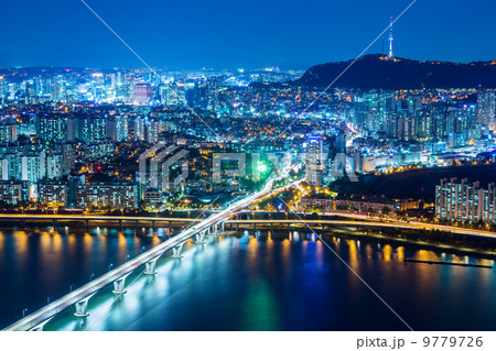 Seoul city at night Seoul city at night 9779726