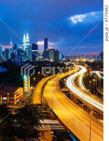 Kuala Lumpur skyline at night 9779962