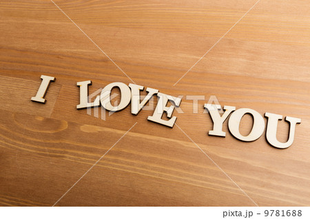I Love You wooden letters 9781688