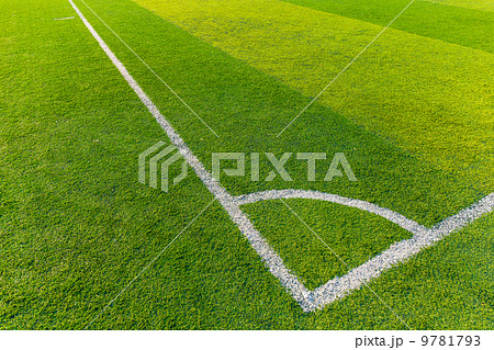 Corner of a synthetic football field Corner of a synthetic football field 9781793