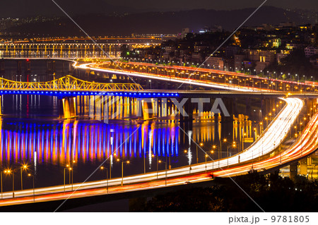 Seoul city skyline at night 9781805