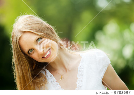 positive long-haired woman positive long-haired woman 9782697