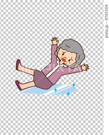 插图素材 跌倒了