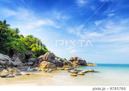 Beautiful tropical landscape. Samui Island, Thailand 9785760