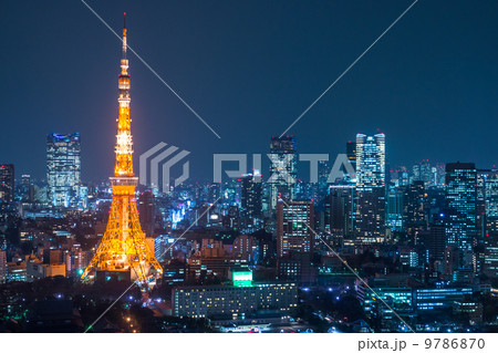東京タワーの夜景 東京タワーの夜景 9786870