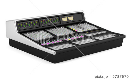 studio sound mixer isolated on white background 9787670