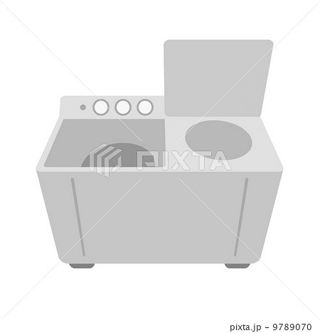 二槽式洗濯機のイラスト素材