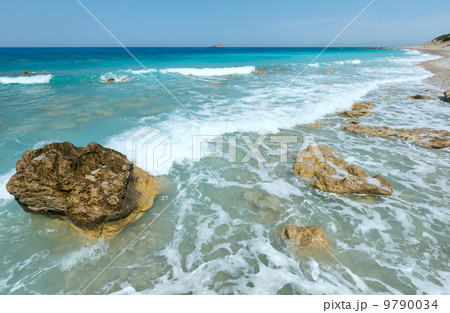 Lefkada coast summer beach (Greece) 9790034